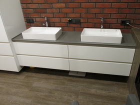 мебель для ванной современная белая 585 заказ
