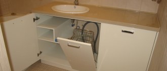 мебель для ванной со встроенной стиральной машиной 614 заказ
